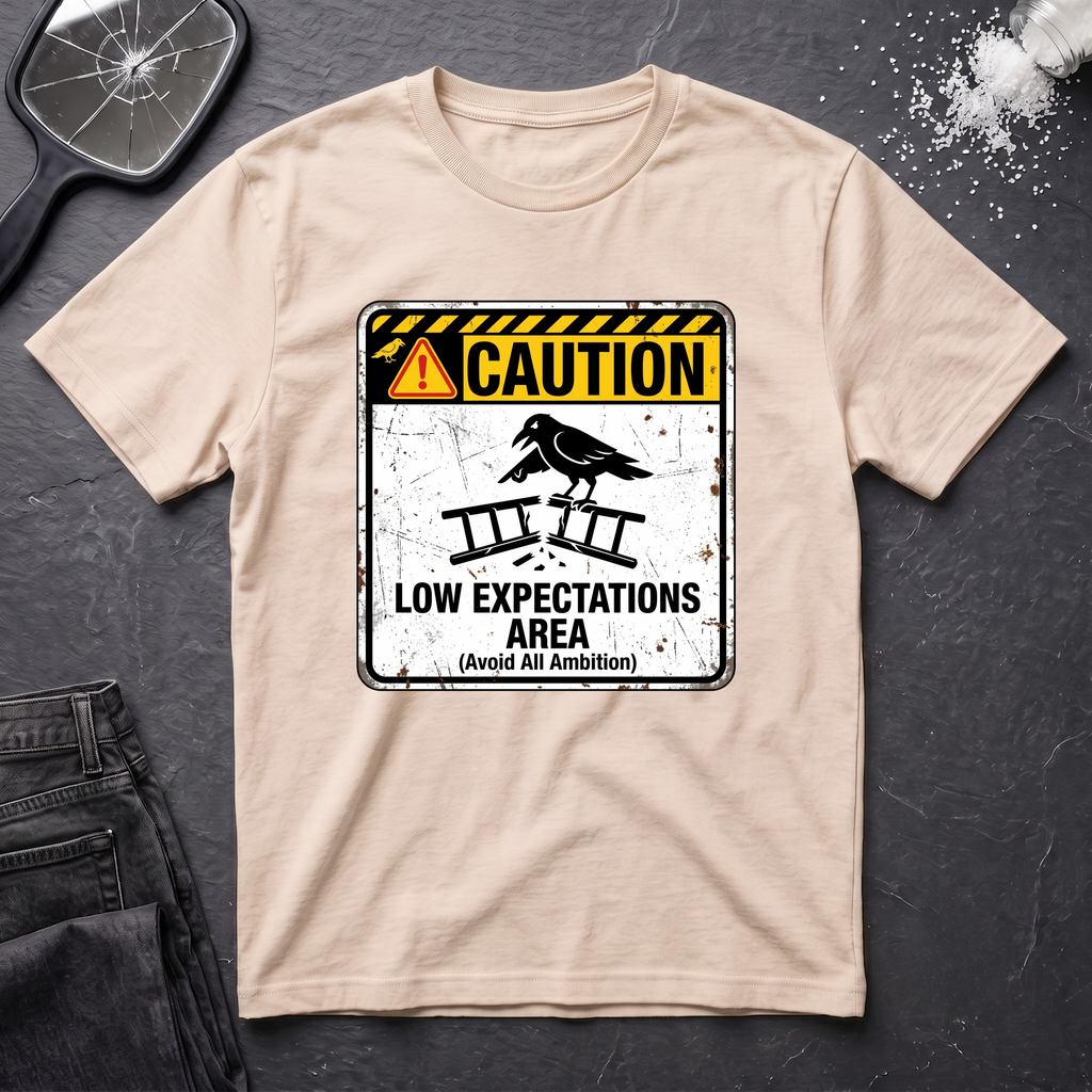Caution Low Expectation Area T-Shirt