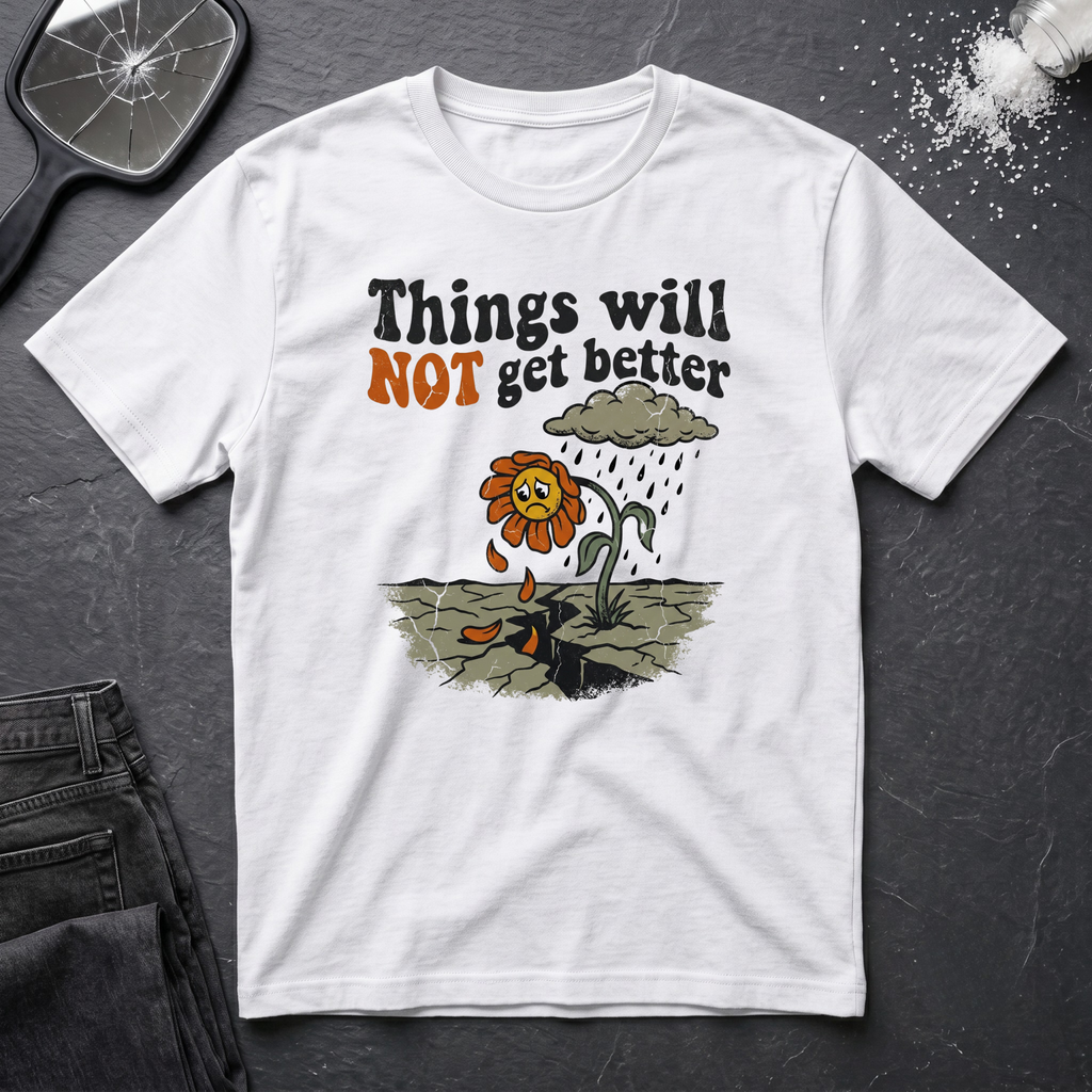 Not Get Better Flower T-Shirt
