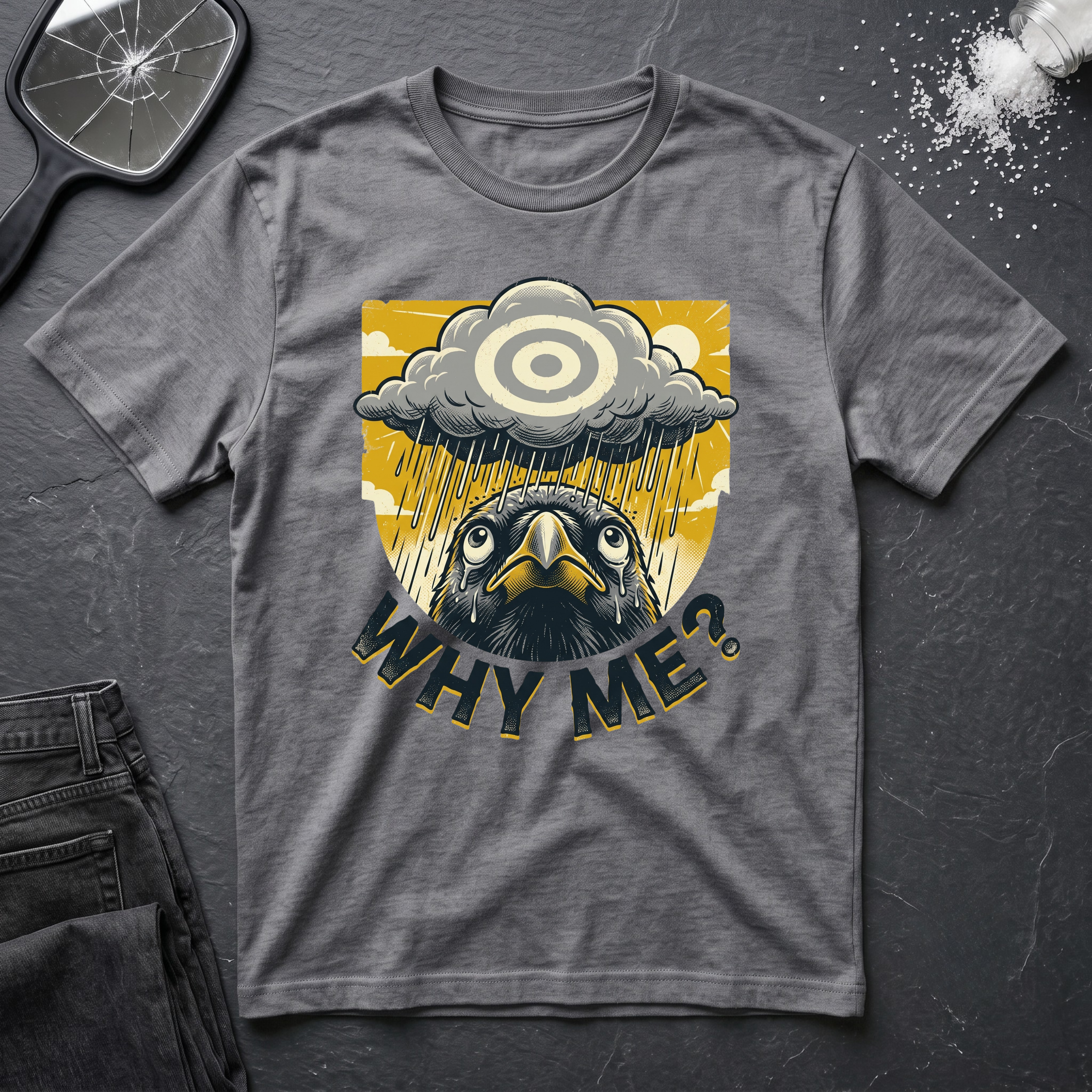 Why Me Crow Cloud T-Shirt