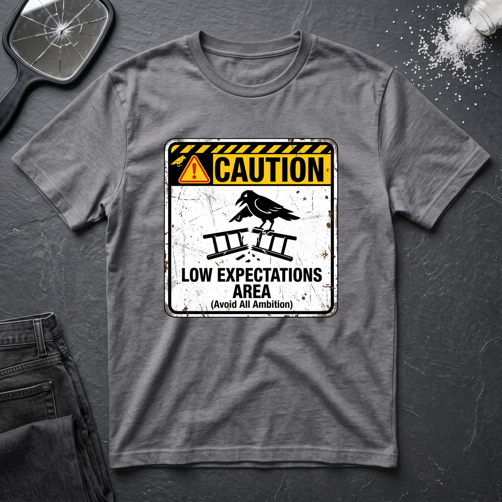 Caution Low Expectation Area T-Shirt