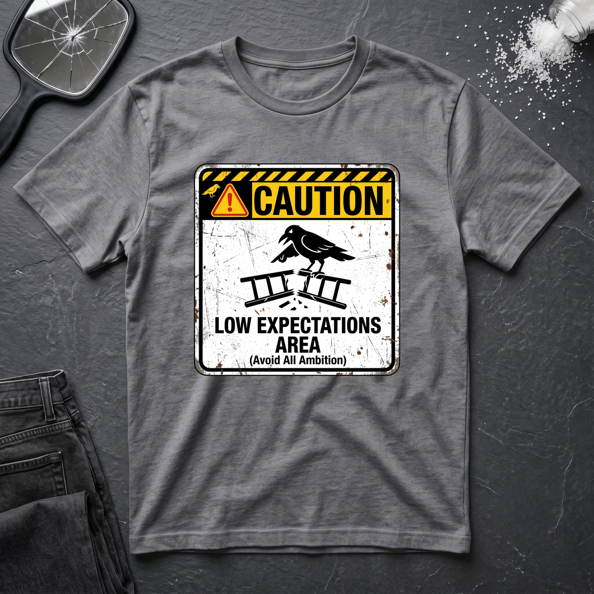 Caution Low Expectation Area T-Shirt
