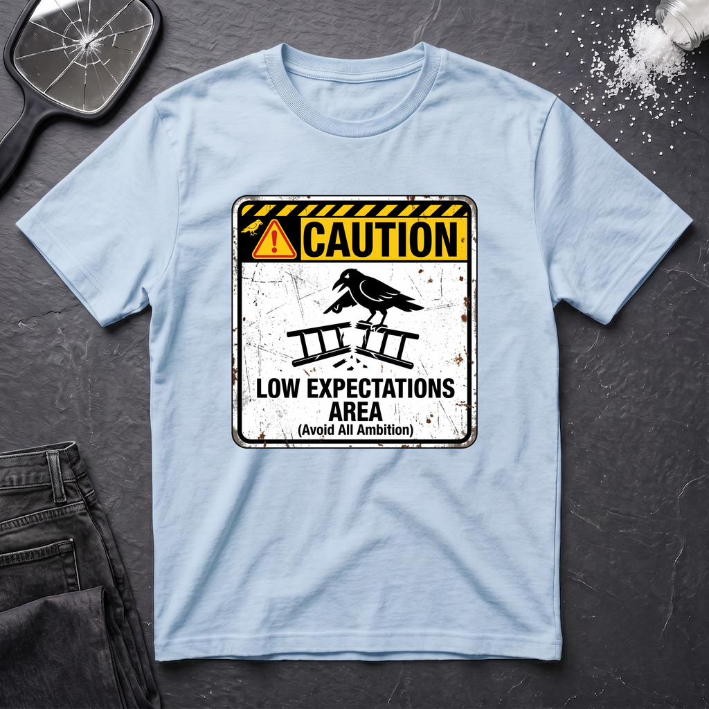 Caution Low Expectation Area T-Shirt