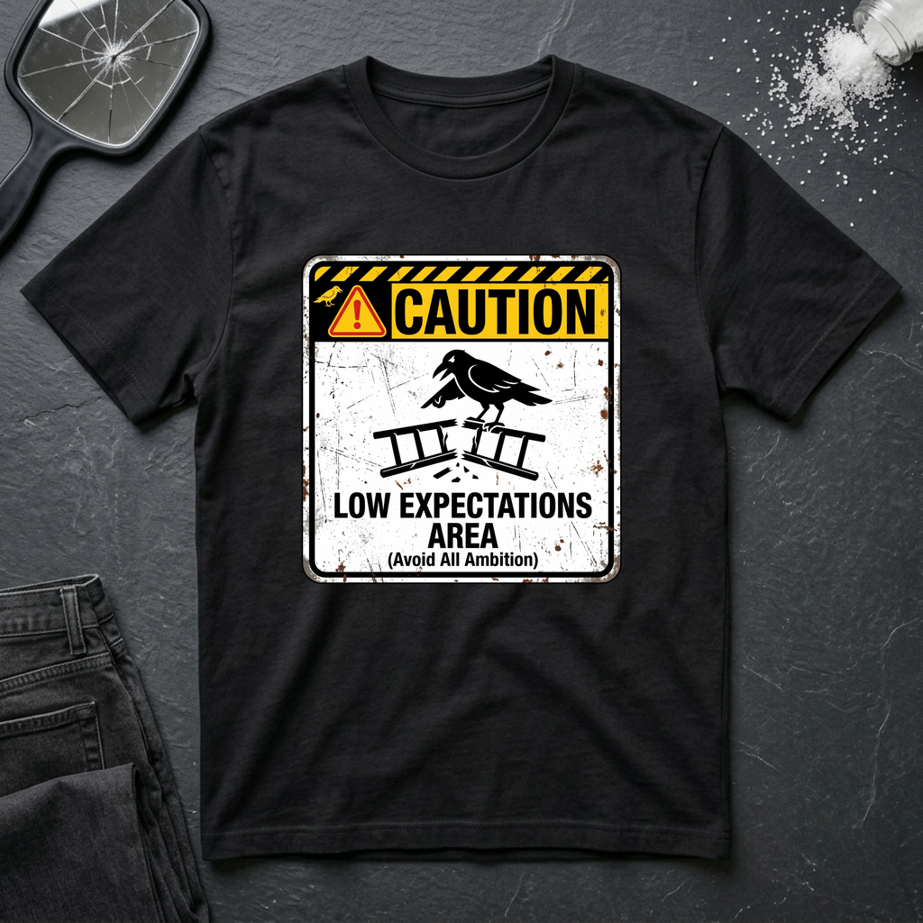 Caution Low Expectation Area T-Shirt