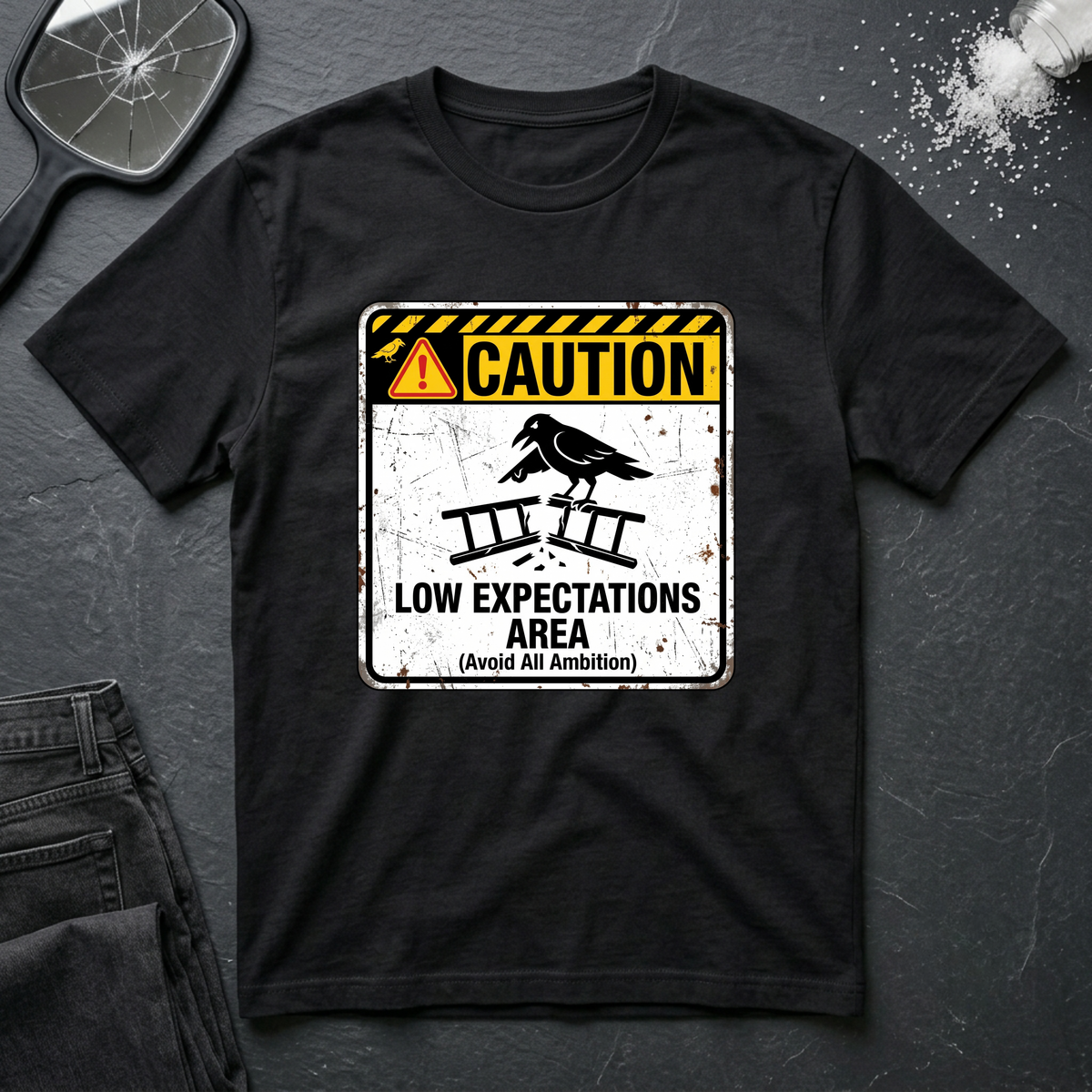 Caution Low Expectation Area T-Shirt