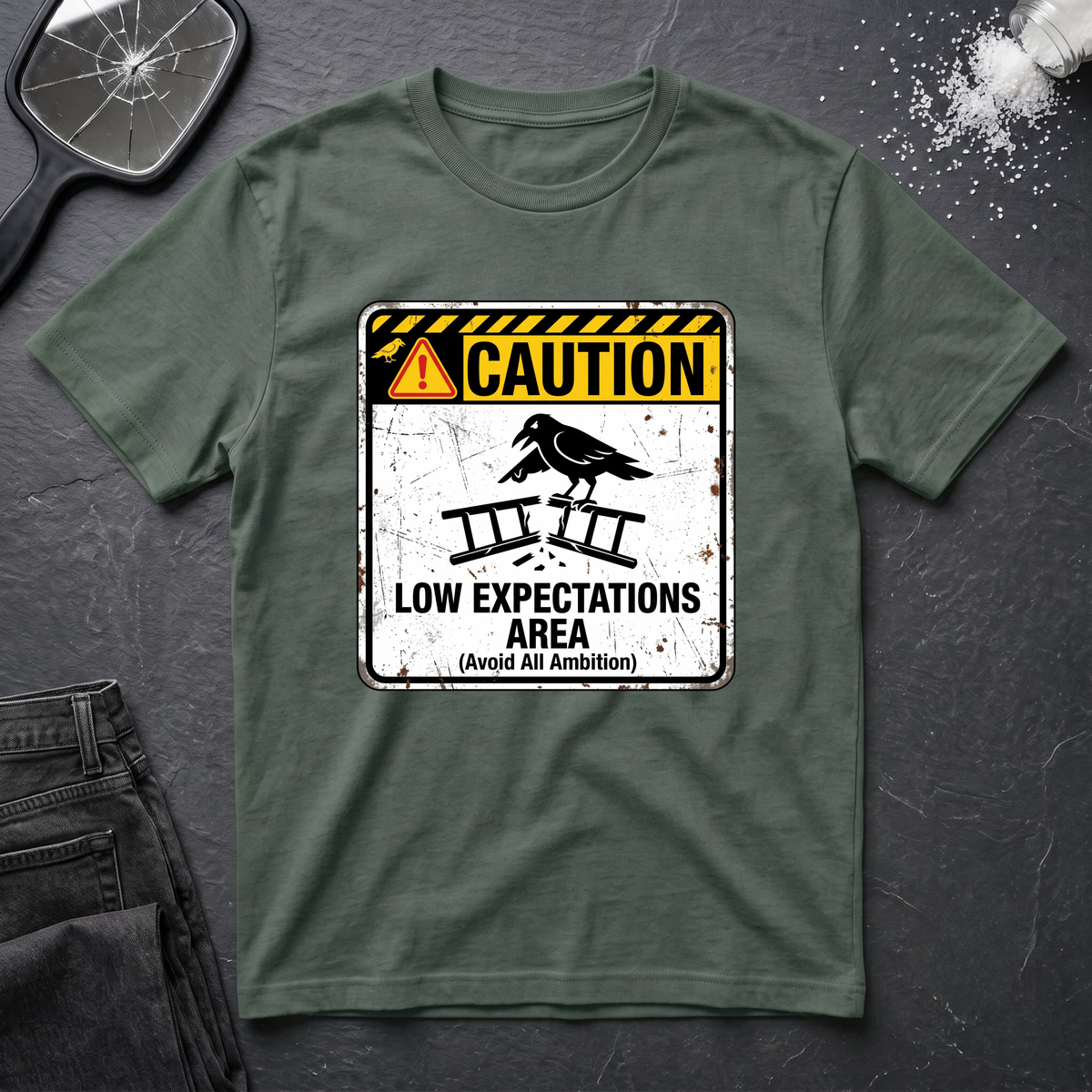 Caution Low Expectation Area T-Shirt