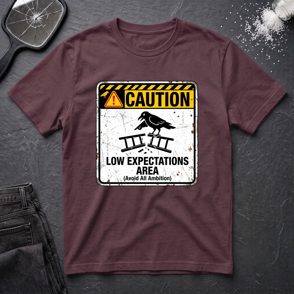 Caution Low Expectation Area T-Shirt