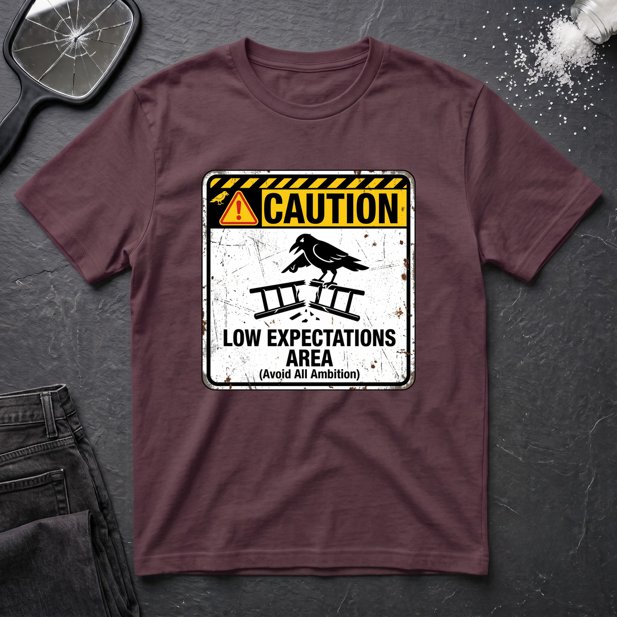Caution Low Expectation Area T-Shirt